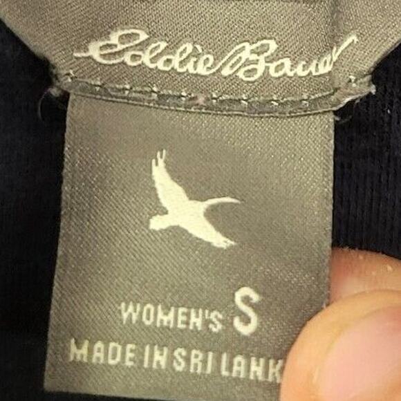 Eddie Bauer Flannel Hooded Jacket Womens S Blue Plaid Button Up Pockets Outdoor - Picture 6 of 9